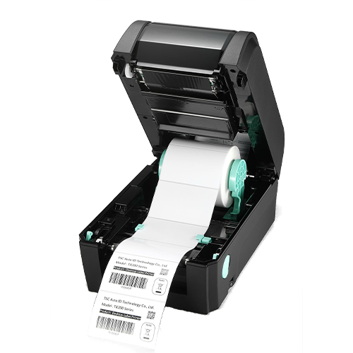 TSC TX210 4-inch desktop thermal transfer label printer, 203 dpi, LED, black (TX210-A001-1302) – detail view
