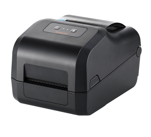 BIXOLON XD5-40IIt 4-inch thermal transfer desktop label printer, black (XD5-40IItEBK/BEG) – front view