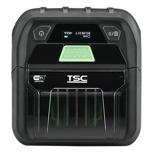 TSC RE310 3-inch rugged mobile receipt and label printer, Wi-Fi and Bluetooth, black (RE310-A001-0102) – front view