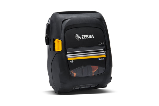 Zebra ZQ511 mobile receipt and label printer, black, Bluetooth, battery not included (ZQ51-BUE001E-00) – 3/4 view