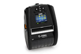 Zebra ZQ620 Plus mobile receipt and label printer, black, Wi-Fi + Bluetooth (ZQ62-AUWAE14-00) – front view