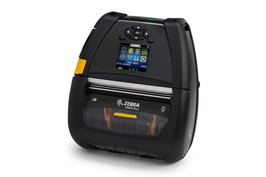 Zebra ZQ630 Plus RFID mobile receipt and label printer, black, Wi-Fi + Bluetooth (ZQ63-RUWAE14-00) – 3/4 view