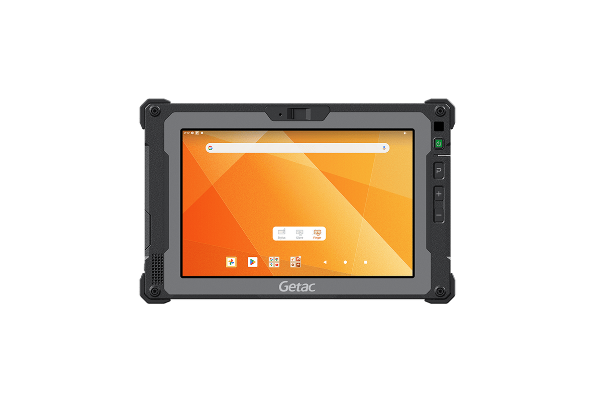 Getac ZX80 8" rugged Android tablet, without barcode scanner (Z8A7LXDX1DXX) – front view