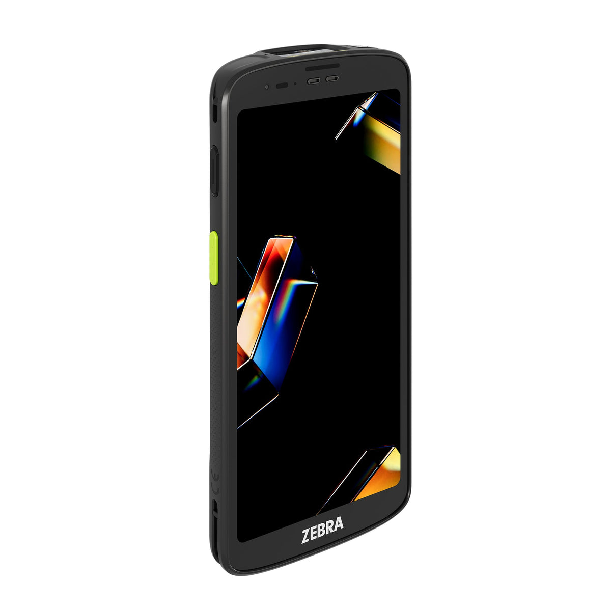 Zebra TC201 TC2010-083P4BA11-A6 rugged Android mobile computer – angled front view from the right