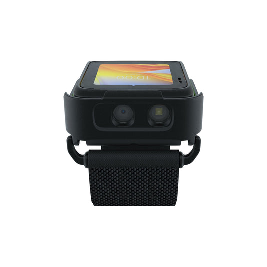 Zebra WS501 wearable computer, back of hand (WS5012-0B3J1020EA6) – front view of scan window