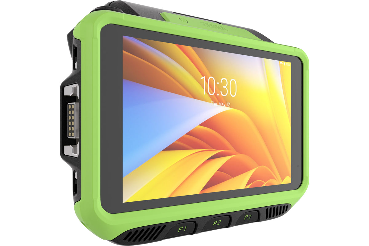 Zebra WT6400 wearable wrist computer, touch-only display (no keypad) (WT0-WT64B-T6DCE2A6) – angled view
