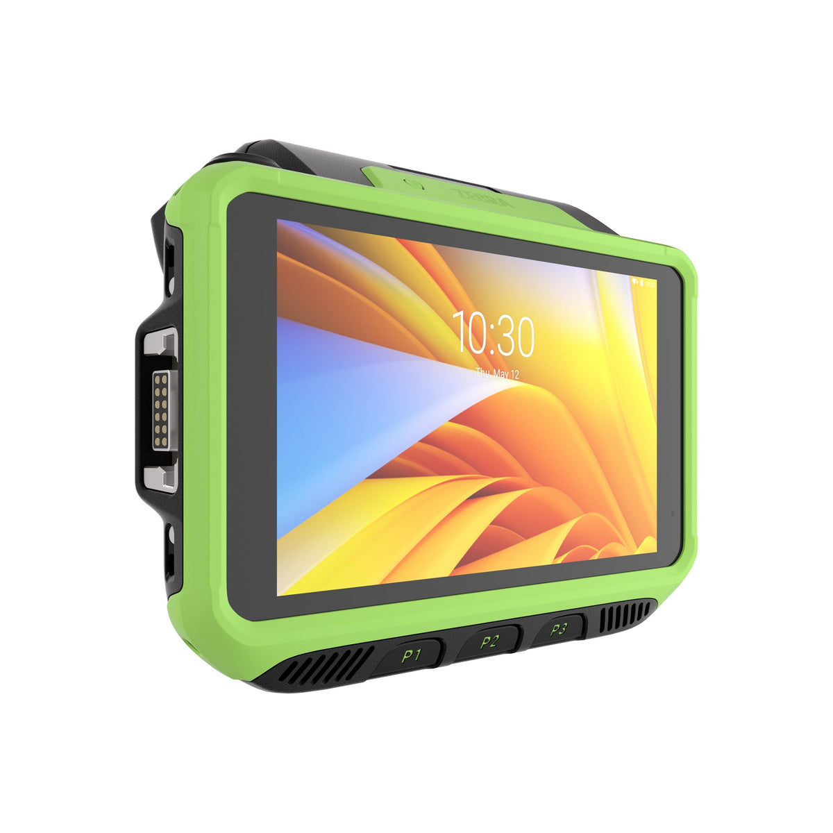 Zebra WT6400 wearable wrist computer, touch-only display (no keypad) (WT0-WT64B-T6DCC2A6) – angled view