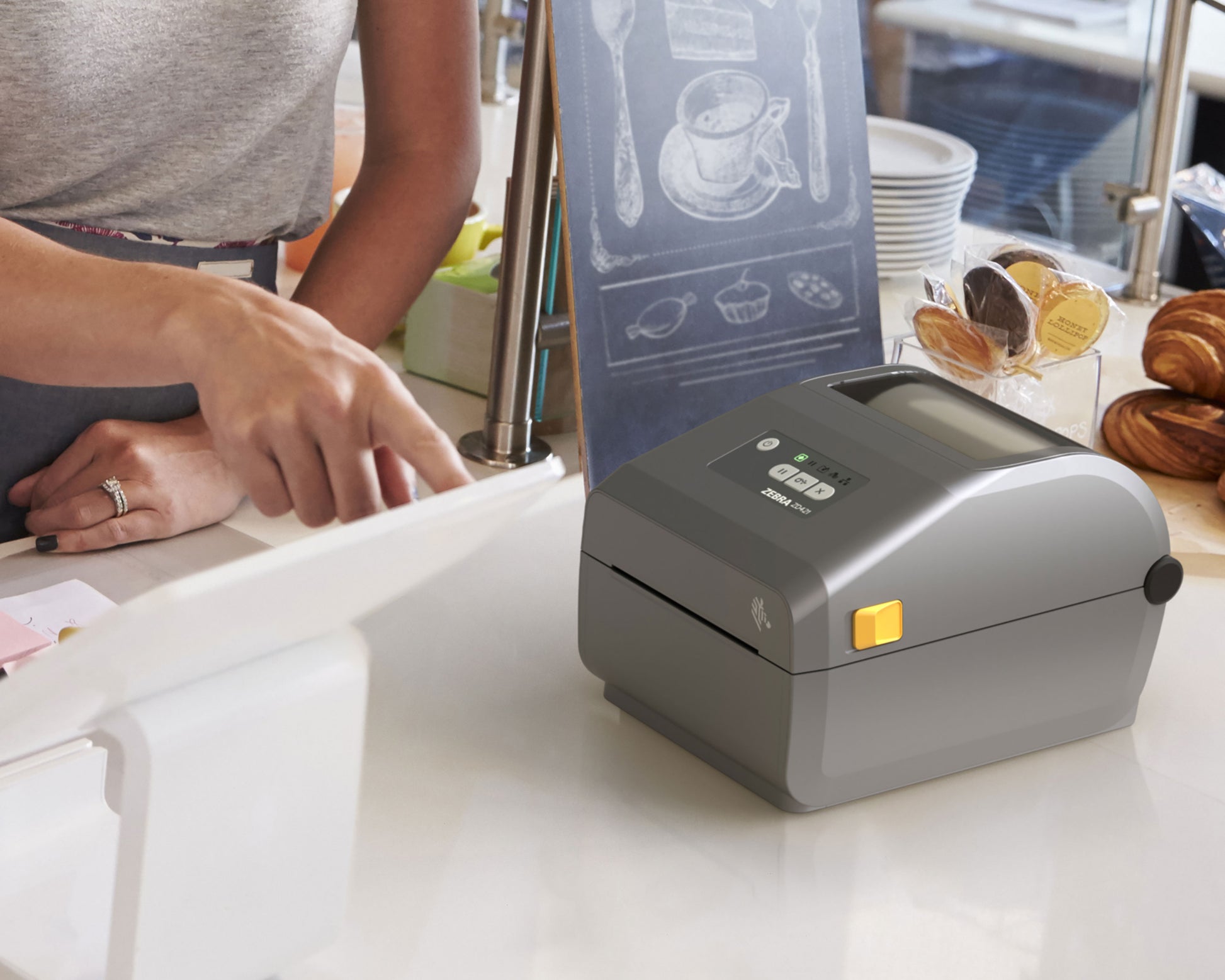 Zebra ZD421d Desktop Label Printer (ZD4A042-D0EE00EZ)