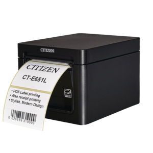 Citizen CT-E651L, 8 dots/mm (203 dpi), cutter, USB, black