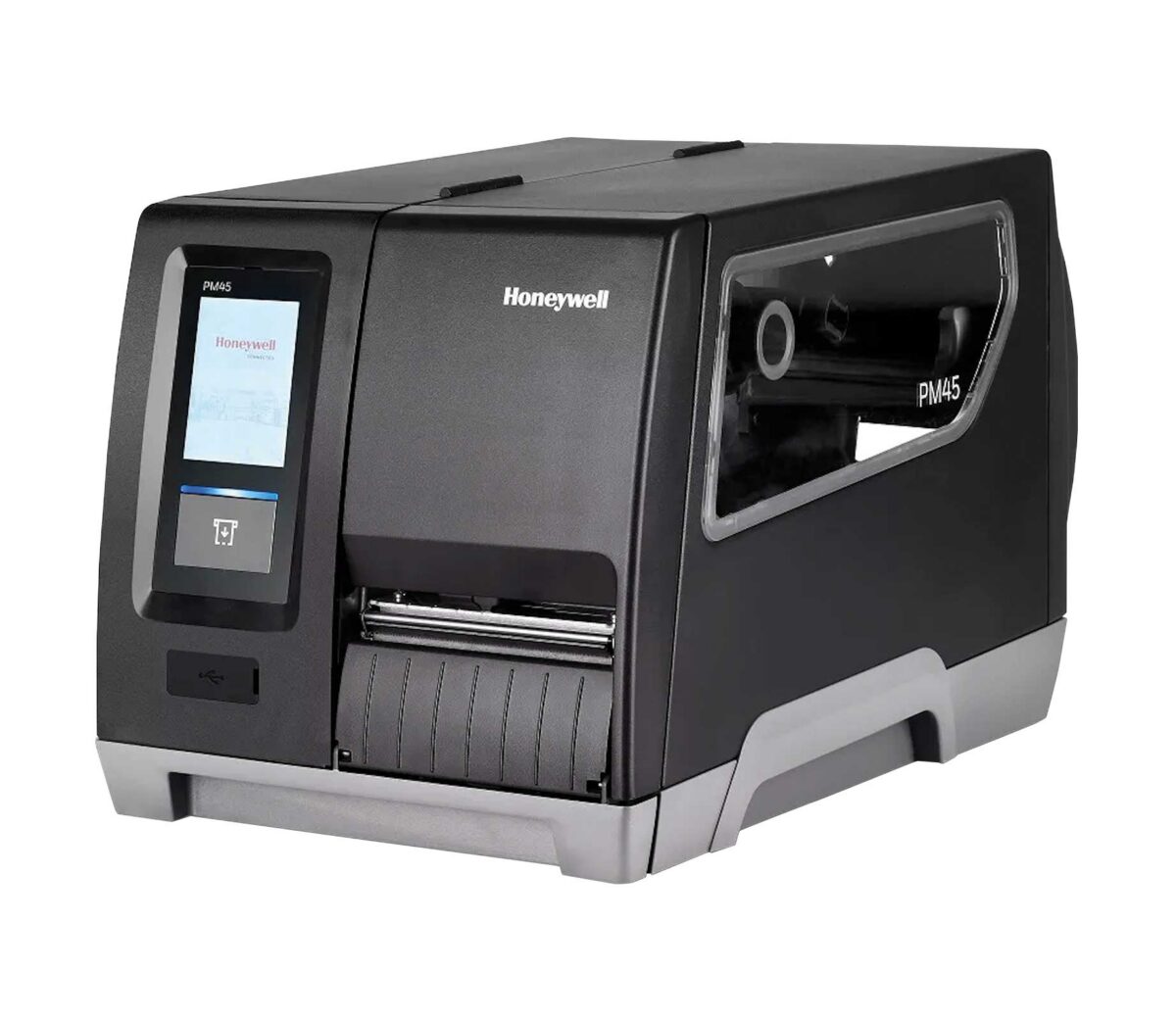 Honeywell PM45C Industrial Label Printer – 203 dpi, Peeler, Long Door - Image 1